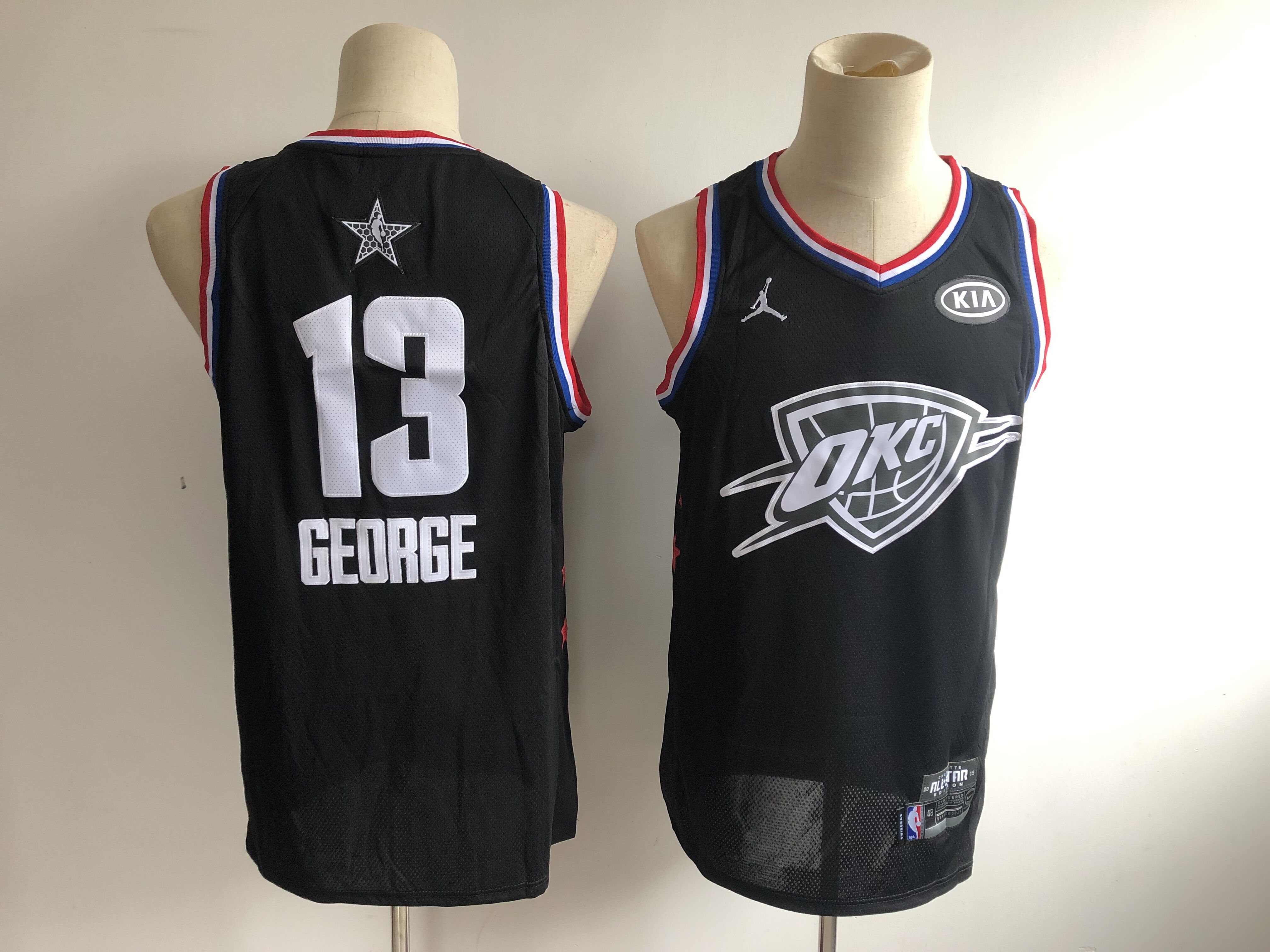 Men Oklahoma City Thunder #13 George Black 2019 All Star NBA Jerseys